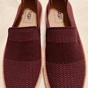 UGG Sammy Slip On Hyper Weave Shoes Port Purple Size 8 NWT